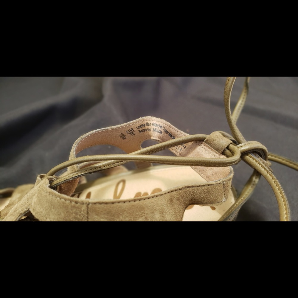 8M Sam Edelman Sandals Sage Green - Picture 3 of 4